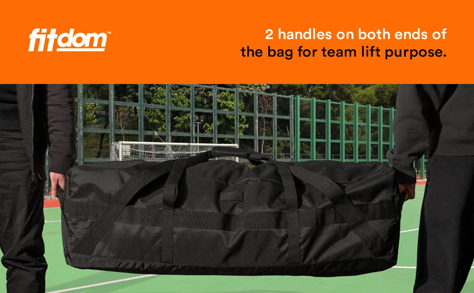 2 handles on both ends of the bag for team lift purpose.
