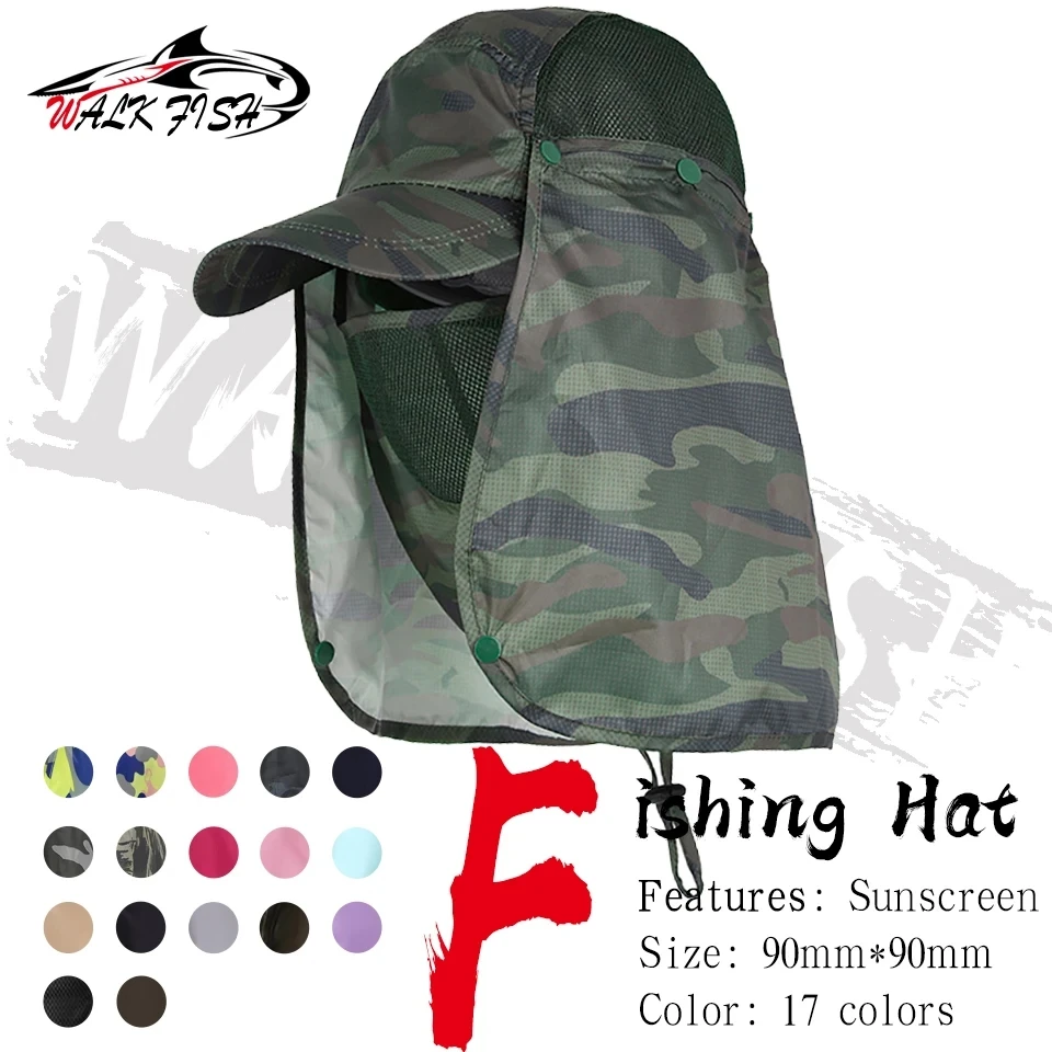 Fishing Hat Sun Protector Quick drying Cool Face Neck Cover Protection Anti UV Full Head Outdoor Sports Cap Headwaer sun hats fisherman hat fishing hats cooling caps