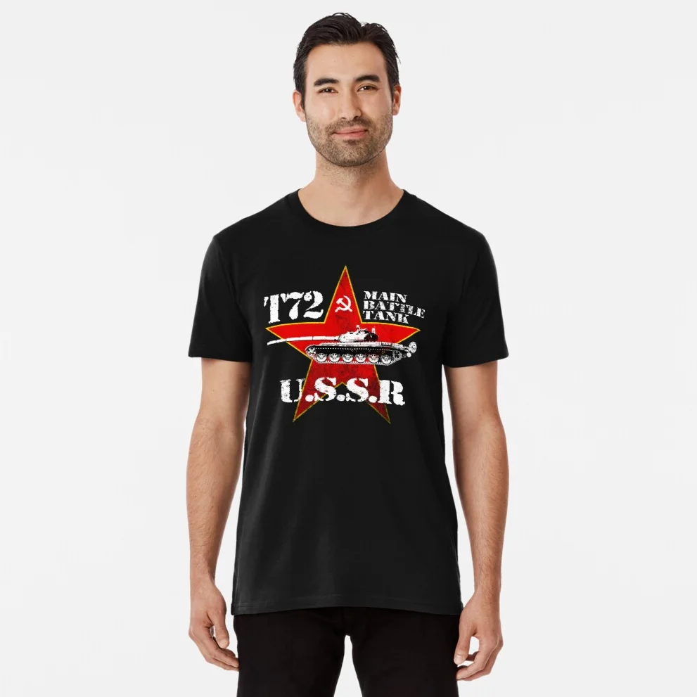 

USSR Soviet Union T-72 Military Main Battle Tank T Shirt. New 100% Cotton Short Sleeve O-Neck Casual Mens T-shirt Size S-3XL