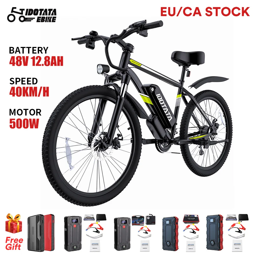 S26 rower elektryczny 48V 12.8AH bateria litowa 500W dorosły rower górski 7 prędkości 36V rower