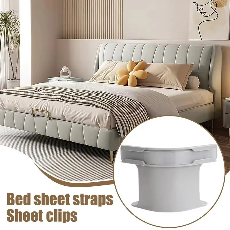 4pcs Bedsheet Corner Tightener Clips Mattress Straps No More Loose Sheets Lock Sheet Holders Bed Sheet Grippers for Crib Elderly 3