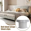 4pcs Bedsheet Corner Tightener Clips Mattress Straps No More Loose Sheets Lock Sheet Holders Bed Sheet Grippers for Crib Elderly 3