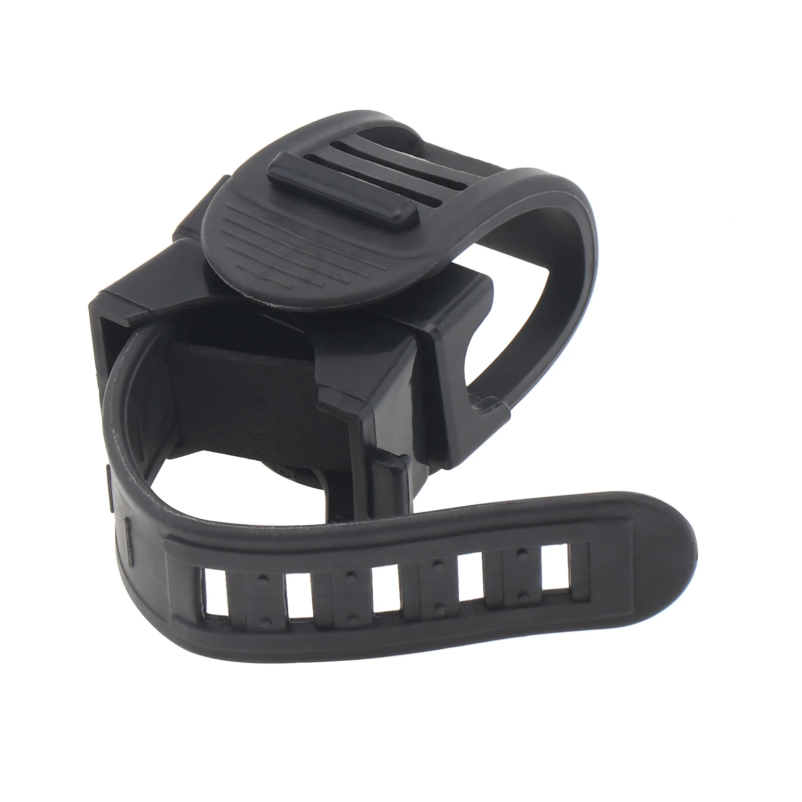 Universal Bicycle Flashlight Holder Mount 360 Degree Adjustable Rubber Straps Bike LED Headlight Torch Clamp Clip Bracket