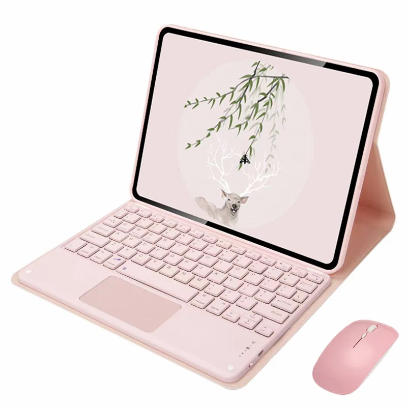para lenovo tab plus caso com teclado touchpad russo espanhol árabe hebraico teclado coreano teclado