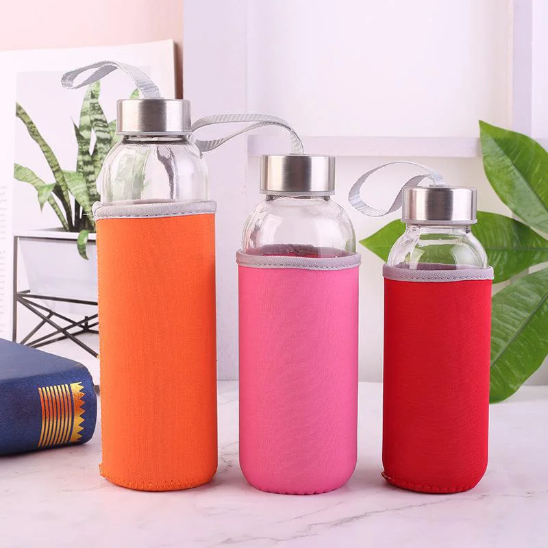 500ml glass Sports Water bottle portable transparent 300ml 420ml water cup advertising glass Drinking Plastic Water bottle cup water bottle sports water bottle glass bottle