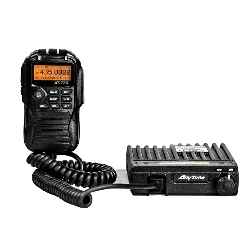 

Anytone New AT778 Mobile Transeiver Wide Band UHF 400-480MHz 25W Power Amateur/Professional Mode Car Intercom Radio Base Station