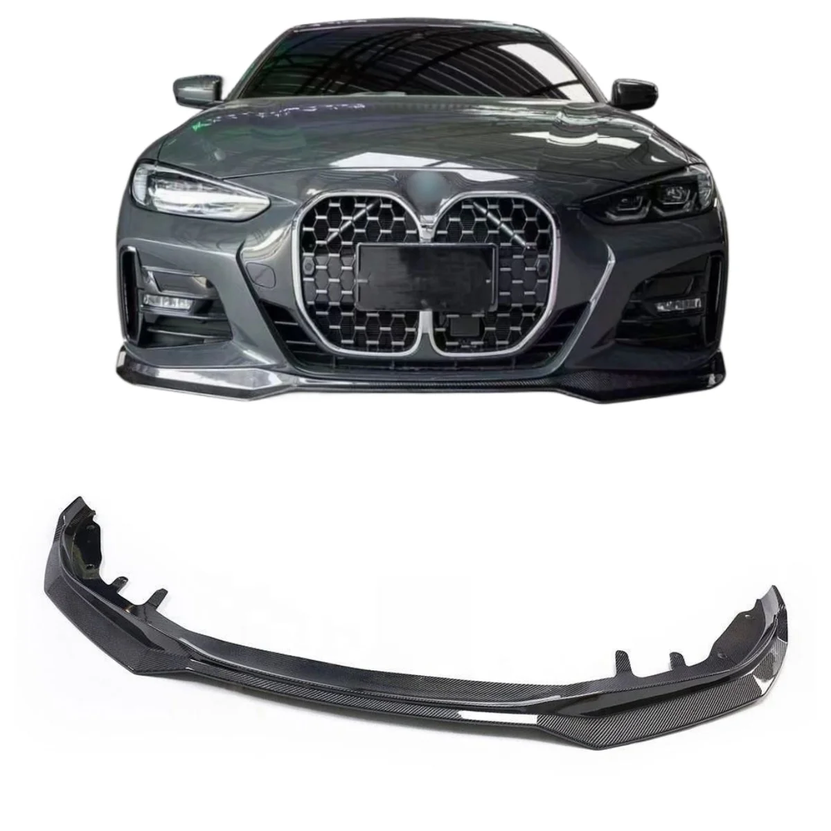 

Carbon Fiber Front Lip Car Body Kit Bumper Diffuser For 4 Series G22 MP Style 2020-
