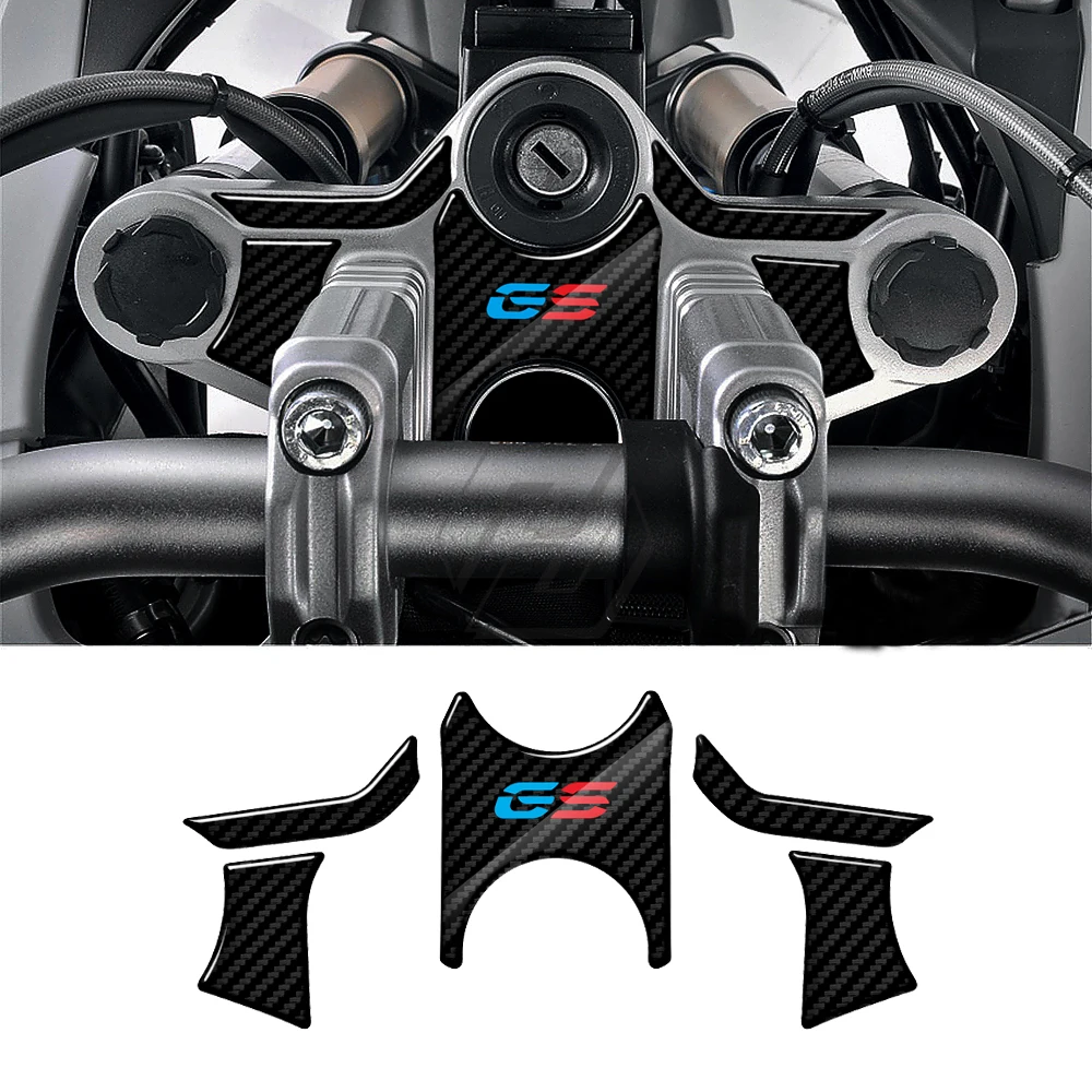 R1200GS Motorcycle Carbon-look Top Triple Clamp Yoke Sticker For BMW Motorrad R1200GS 2008 2009 2010 2011 2012