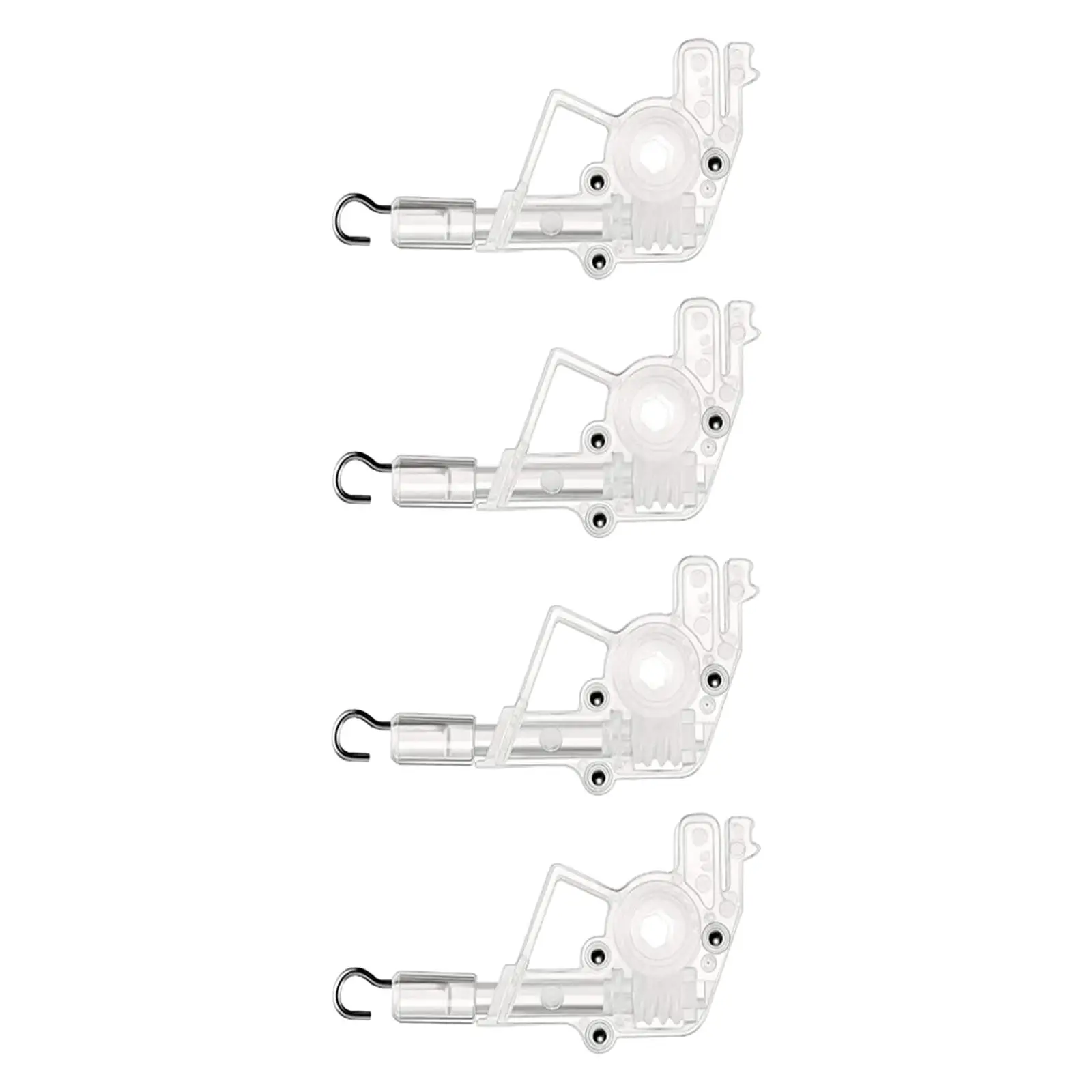 4 Pieces Blind Tilter Clear Low Rail Wand Tilter for Office, Bedroom, Home,