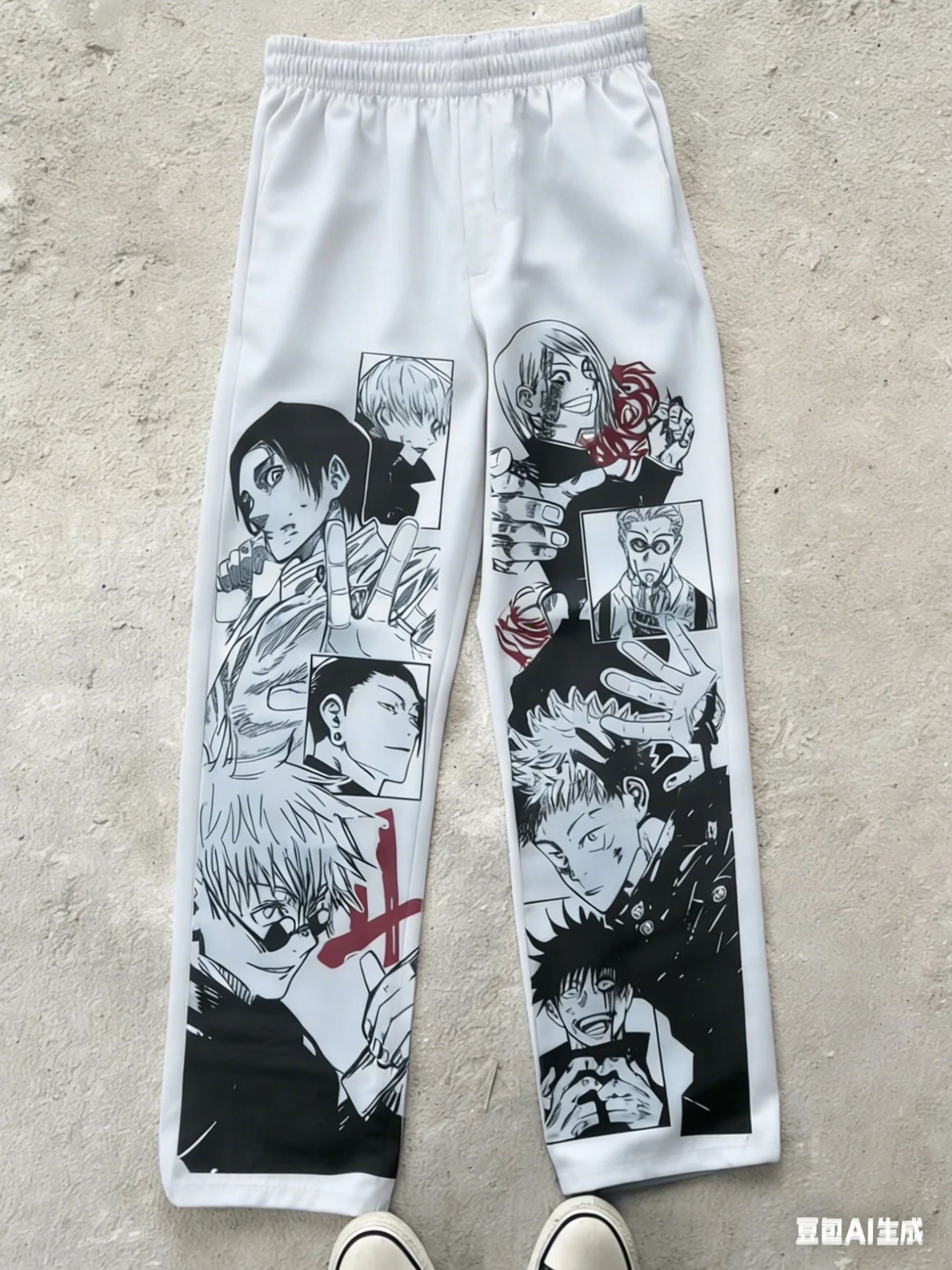Jujutsu Kaisen 3D-gedruckte Shorts und lange Hosen für Erwachsene und Kinder – Berühmte Szenen – Anime-Convent-Outfit – Detail 13