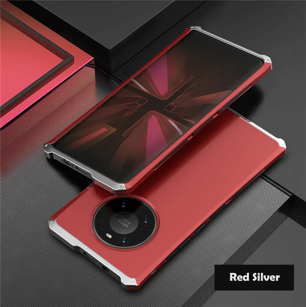 Shockproof Metal Armor Case with Aluminum Frame and Matte PC Cover