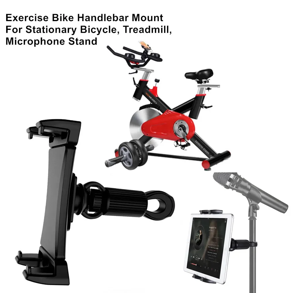 Bicicleta Titular Tablet Telefone do Carro da Bicicleta Tablet Montar para Ginásio Interior Exercício para Ipad ar Pro Mini Xiaomi Huawei 4.5 a 13 Tabs Tabs Tabs - Imagem 3