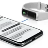 Smart Watch 1.1in AMOLED Screen 30m Waterproof Message Reminder Bluetooth Bracelet Heart Rate Blood Sleep Monitor SmartWristband 5