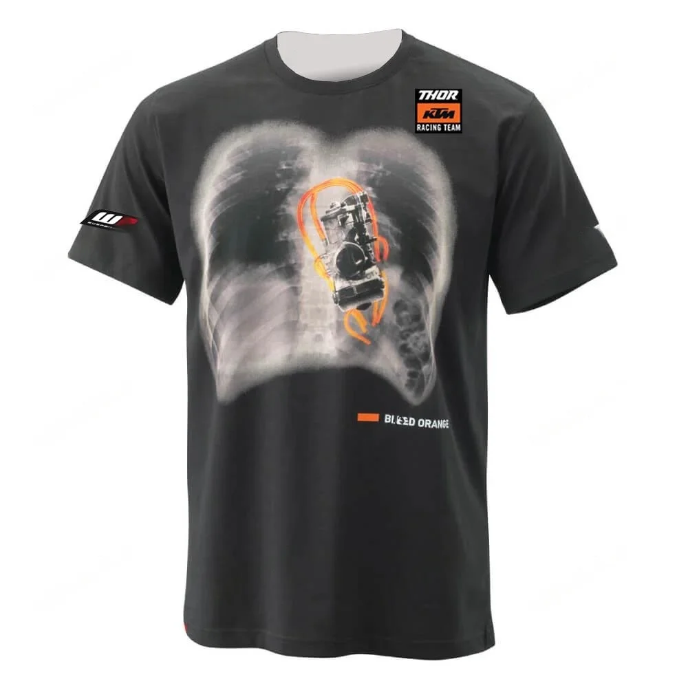 내연 기관의 심장 KTM 레이싱 팀 여름 3D 인쇄 2026 티셔츠 New Arrival MotoREX WXGP 성인
