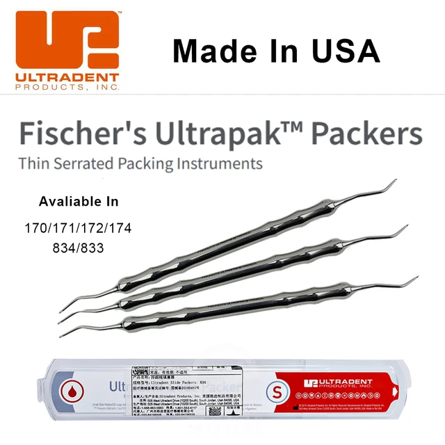 Ultradent Fischer Ultrapak Packers Gingival Retraction Cord