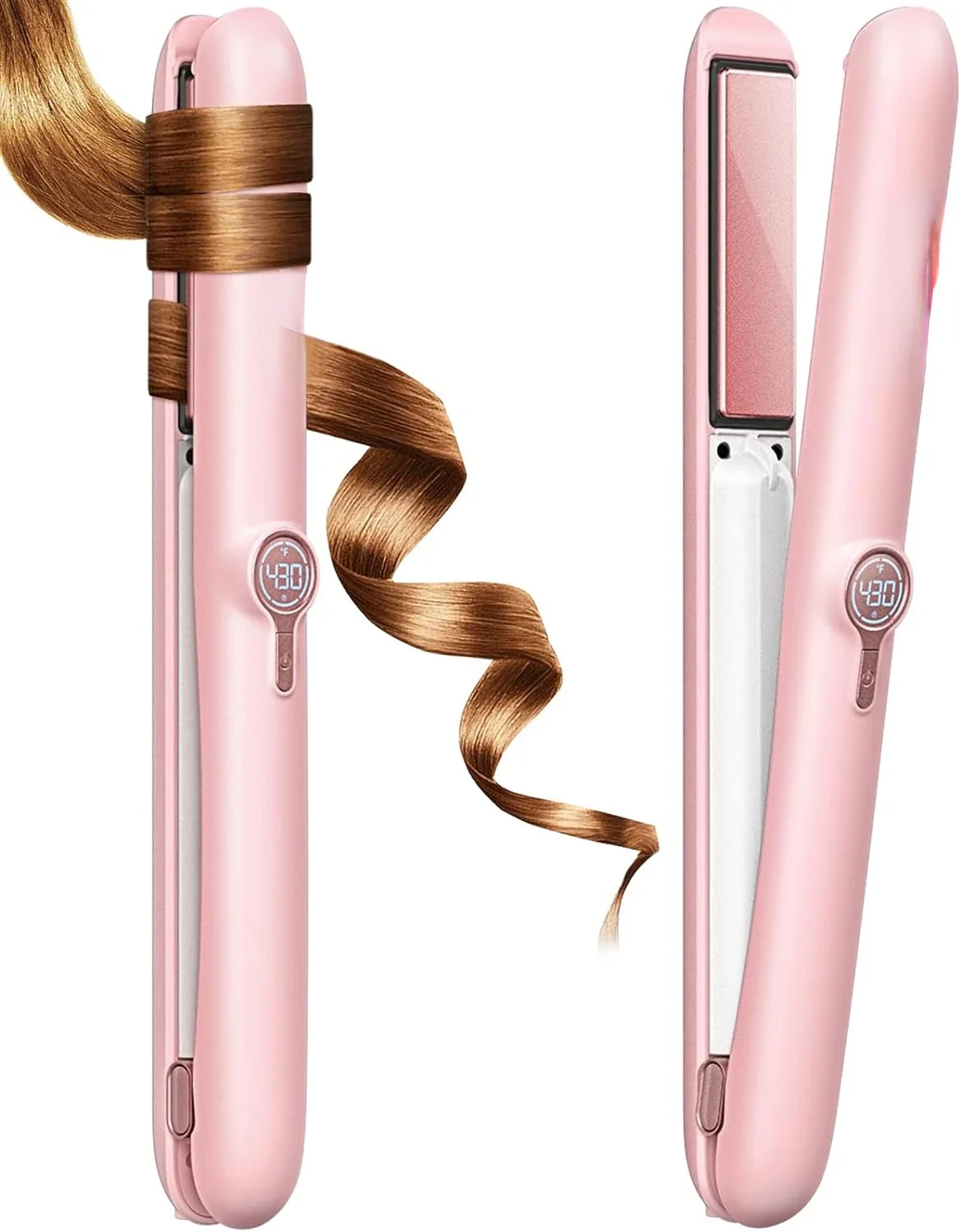 

Беспроводной выпрямитель для волос с керамическим покрытием и плойка-технология быстрого нагрева, перезаряжаемый через USB-идеально подходит для путешествий H