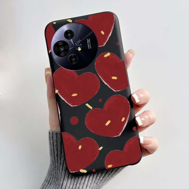 Aesthetic Cute Cat Astronaut Soft Silicone Black Protective Phone Case Cover