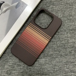 Luxury Slim Carbon Fiber Texture Frameless Phone Case with Heat Dissipation Matte Cover for OnePlus Ace 3 Pro (Orange)