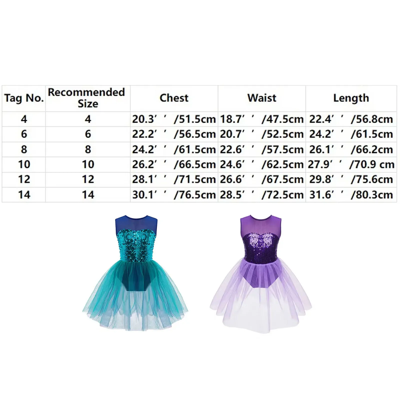 Kids Girls Ballet Dance Costumes Dress Sequins Halloween Elf Mesh Tutu Gymastics Leotard Figure Skating Dance Performance
