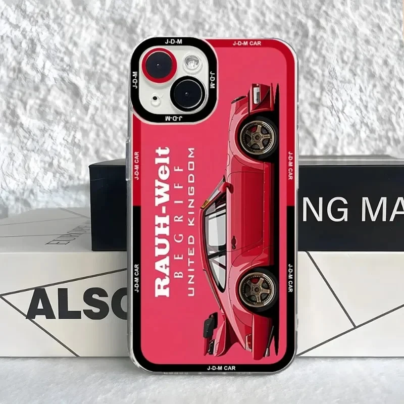 Angel Eyes JDM Drift Sports Car Phone Case