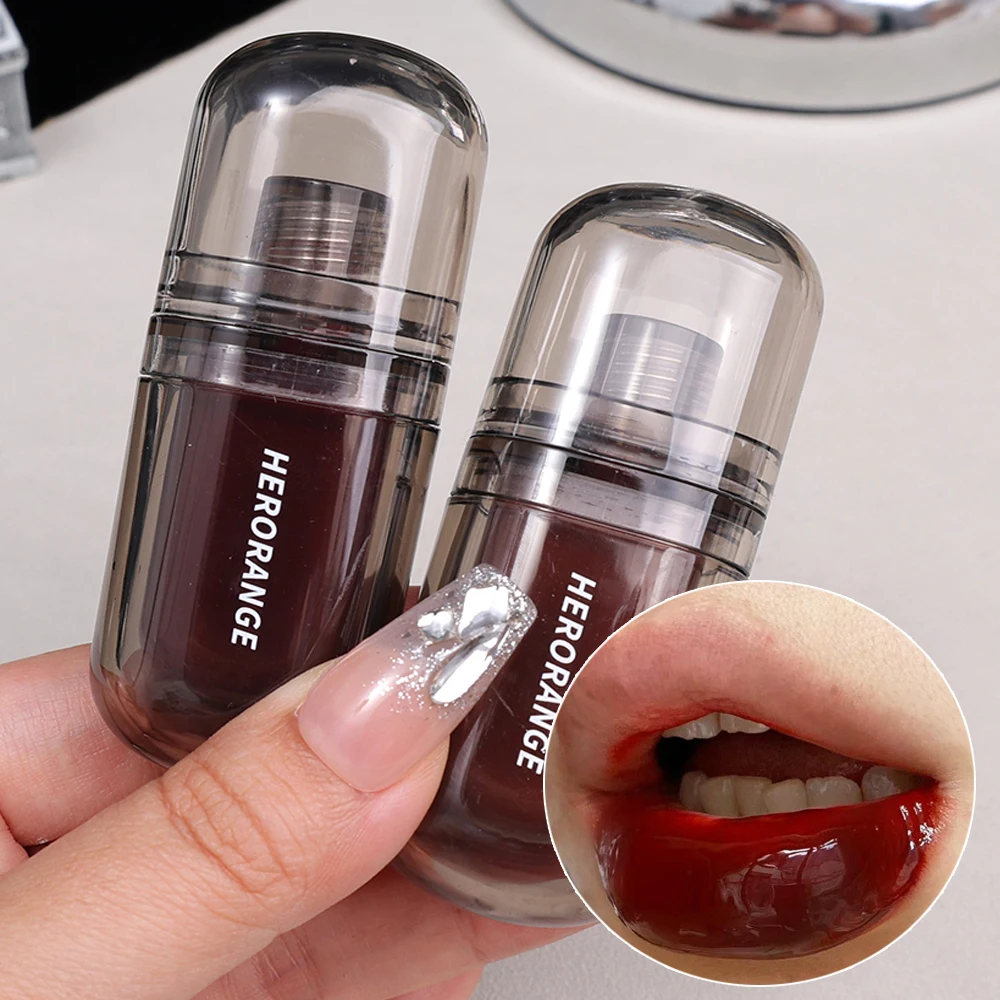 Black Mirror Water Lip Gloss Vetro Trasparente Smalto Per Labbra Rossetto Liquido Impermeabile Nude Brown Clear Tint Labbra Cosmetici Per Il Trucco