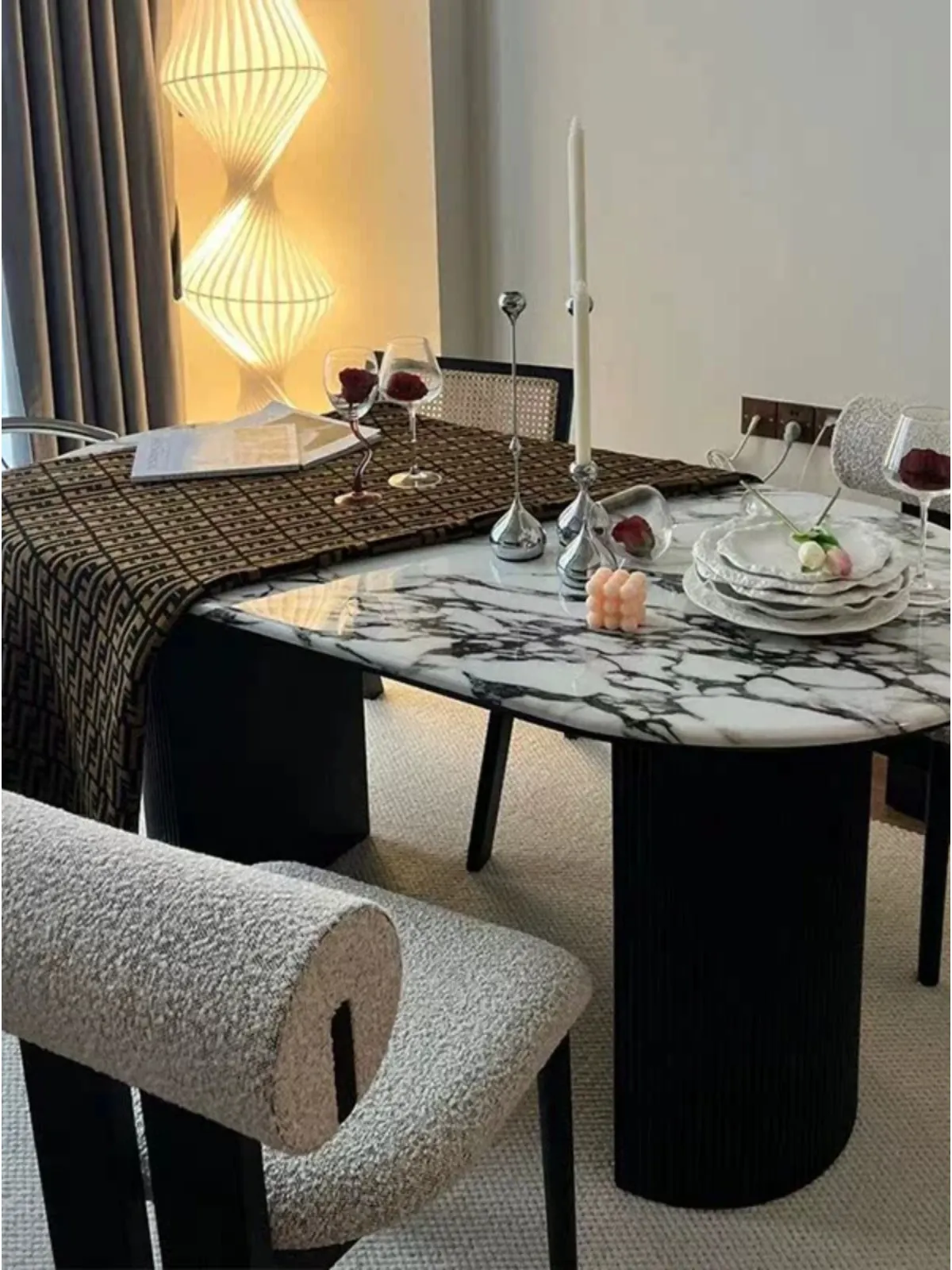 Oval Marble Dining Table 1