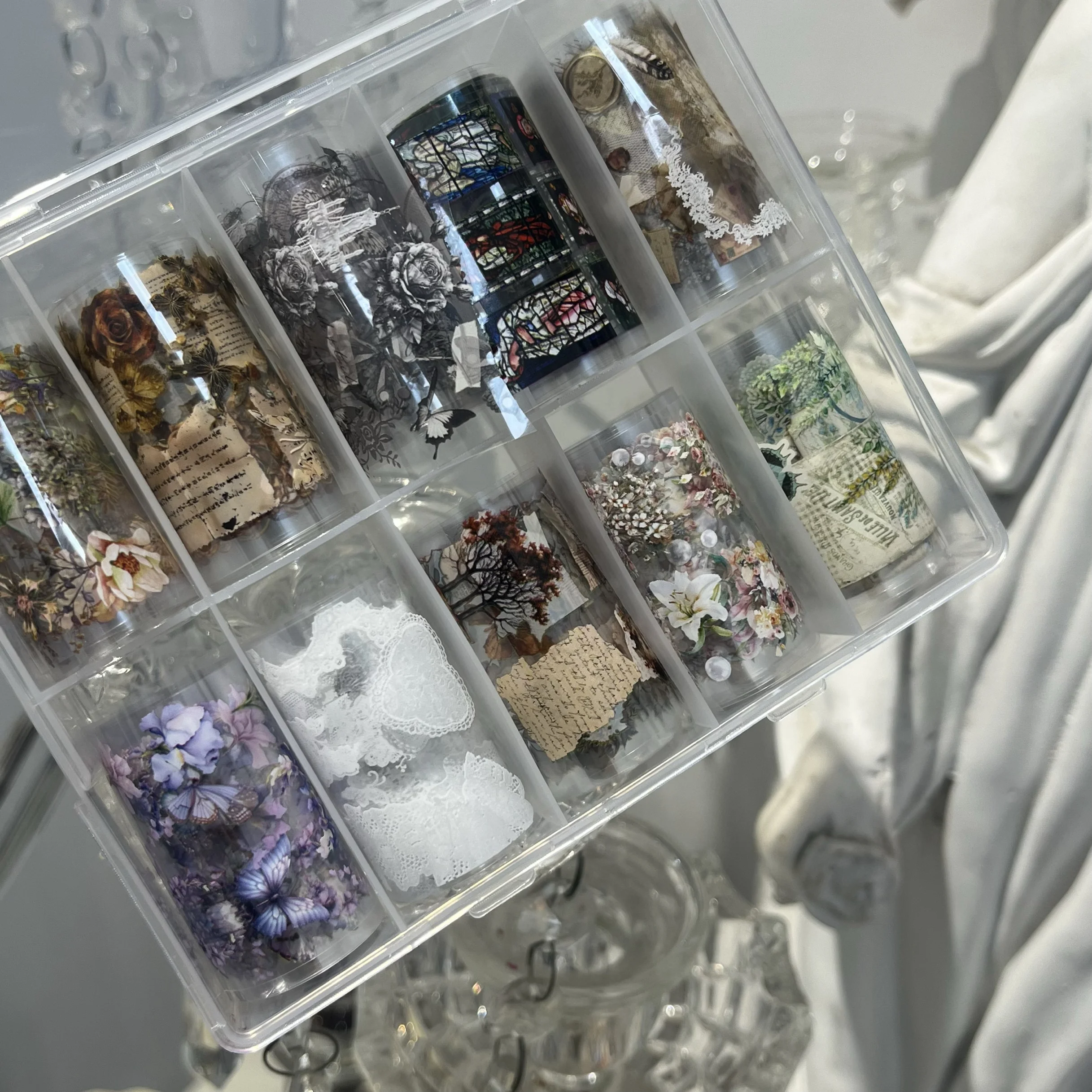 Hand-painted graffiti manicure transfer stickers nail foils nails decoration Needs To Be Matched with Transfer Glue
