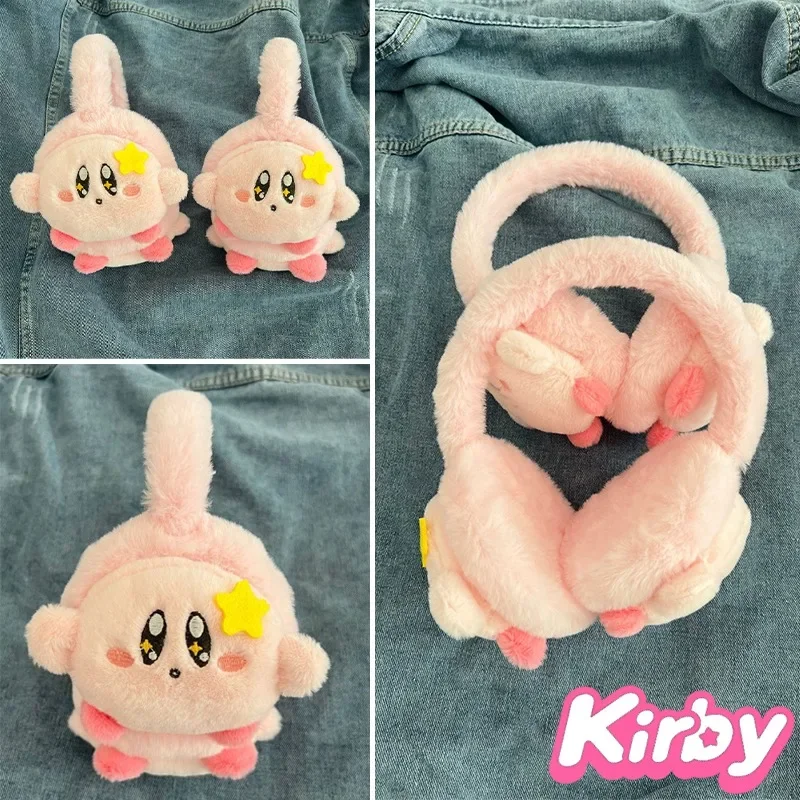 Kirby Ear Warmer Cartoon Earmuffs Plush Cute Girls Women Winter