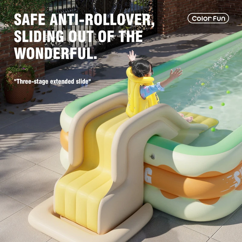 Inflatable Swimming Pool Collapsible Large Size Inflatable Paddling Pools Family Summer Indoor Outdoor Party Toys Children Gifts