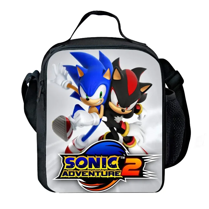 New Cartoon Printing Lunch Bag Sonic The Hedgehog Game Peripheral  High-value Creative Fashion Student Large-capacity Lunch Box - AliExpress