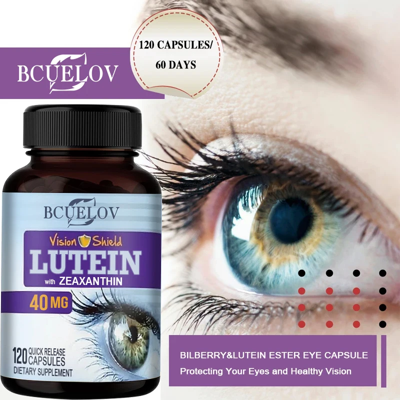 Bcuelov Xanthophyll Eye Supplements for Blue Light Blockage and Age
