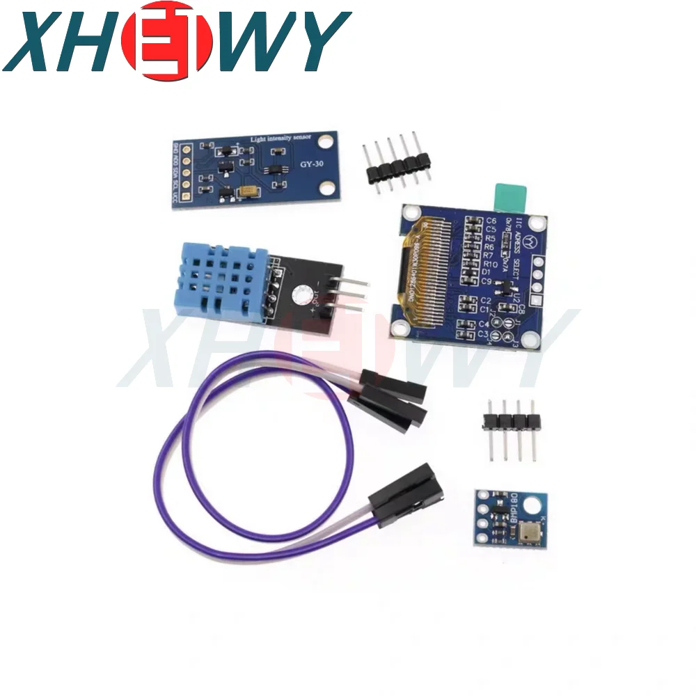Station Météo Weather Kit NodeMCU ESP8266 OLED DHT11 BMP180 BH1750 - Kit IoT Arduino