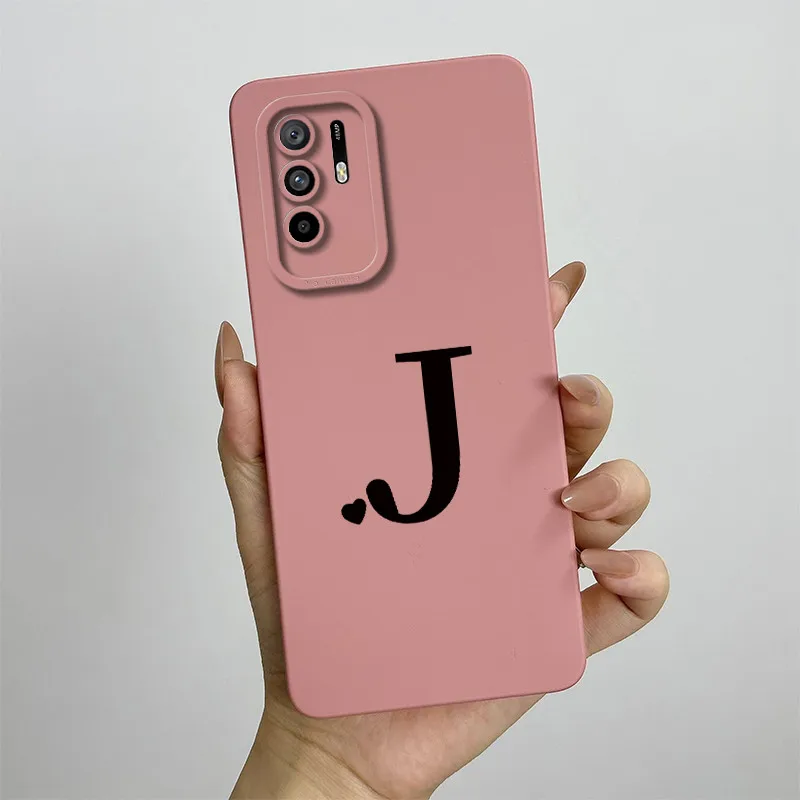 Chic Letters Square Shockproof Phone Case - Elegant Protective Back Cover