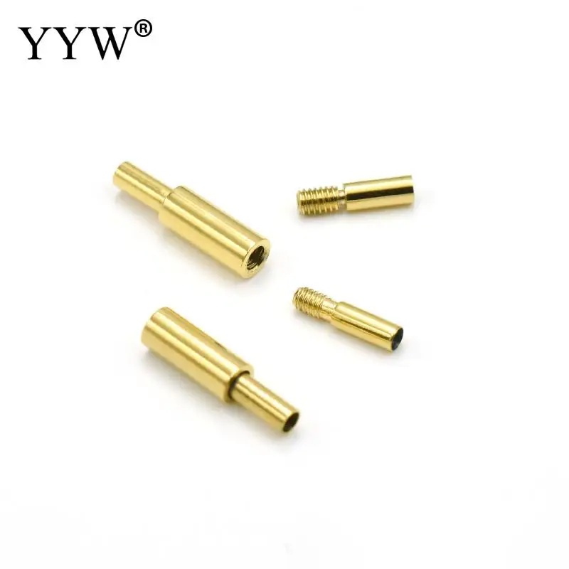 10pcs/Lot Stainless Steel Bayonet 18mm For Leather Cord Bracelet Necklace Magnet End Clasp Connectors For Diy Jewelry Making