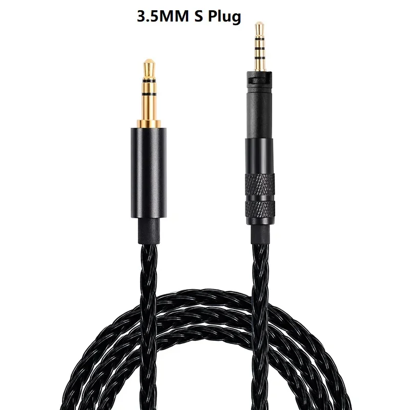 Silver Plated Copper HiFi Headphone Cable 3.5 4.4 For Sennheiser Momentum HD4.30 HD4.40BT HD4.50BTNC HD400S HD458 Audio Cable