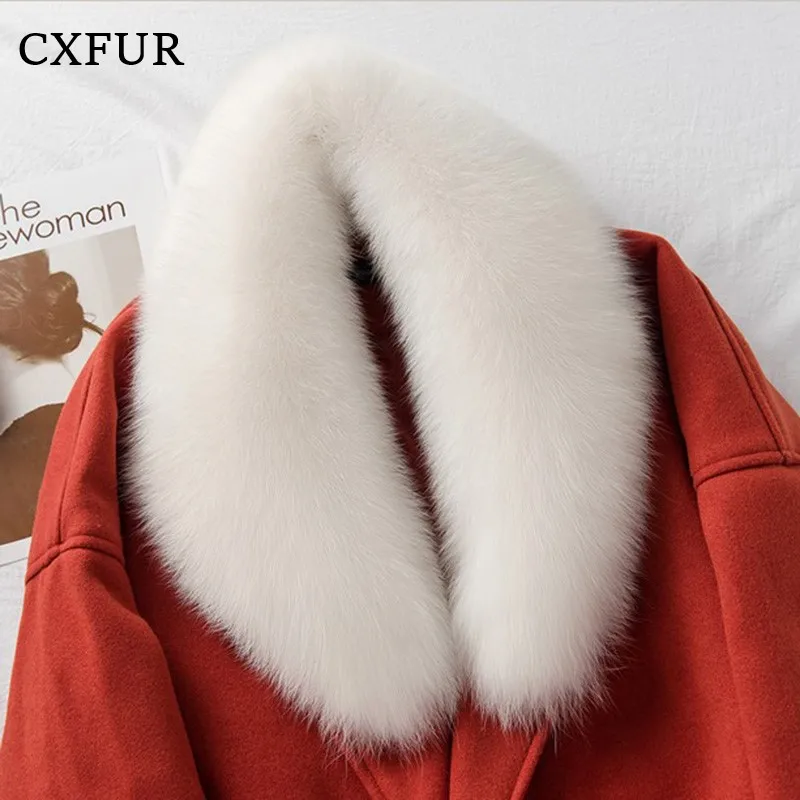 

Garment Decorative Gorgeous Real Fox Fur Scarf Collar CX-A-78A