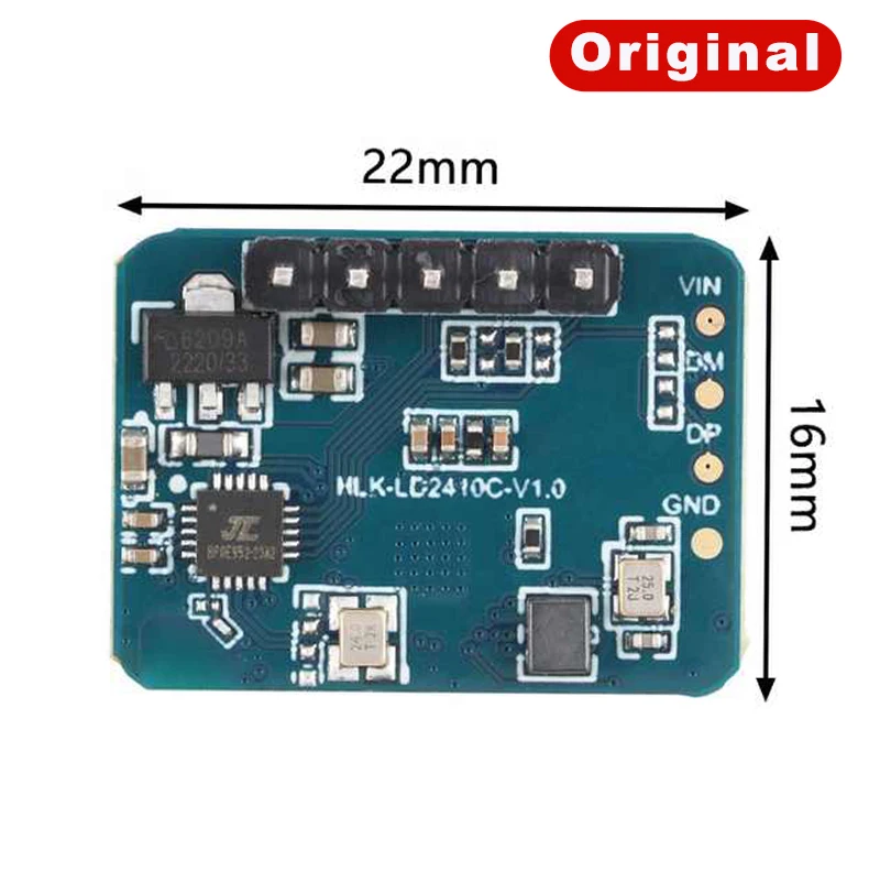 LD2410C 24Ghz 인간 존재 센서 HLK-LD2410C 24G 밀리미터 비접촉 심장 박동 모션 감지 웨이브 레이더 센서 모듈