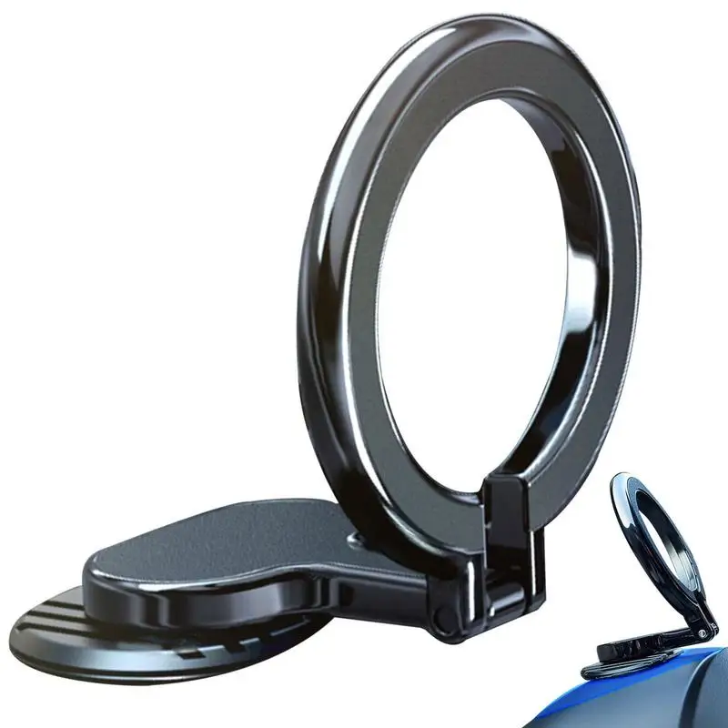 Magnetic Car Mount Compatible With Most Cell Phone Mini  Strong Magnet Steering Wheel Phone Holder 360 Degree Rotating