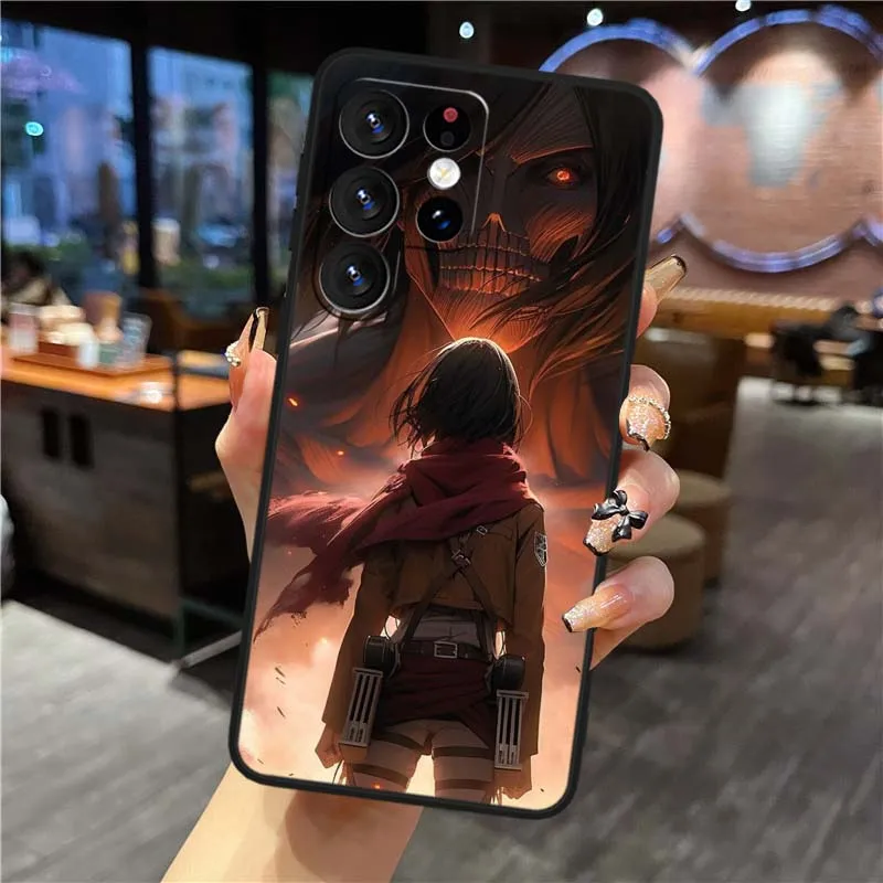 غلاف حماية أسود بتصميم Attack on Titan – إرين ييغر...