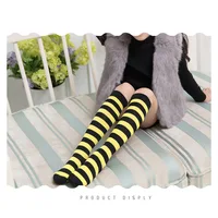 Kids Knee High Socks Cotton Halloween Long Tube Girls Knee Socks Stripes Old School Harajuku Socks Boys Girls Striped Color Xmas 6