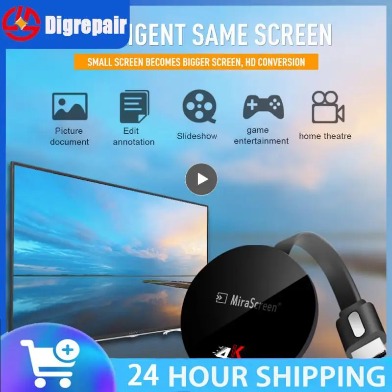 

Plus Same Screen 4K Display 2.4Ghz TV Media Dongle Wireless Receiver Support