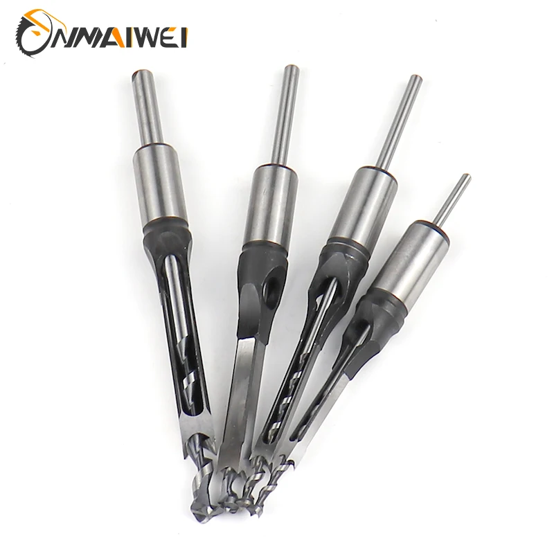 

HSS Square hole drill Woodworking Drill Tools Auger Mortising Chisel Drill Set DIY Furniture Square Woodworking drill