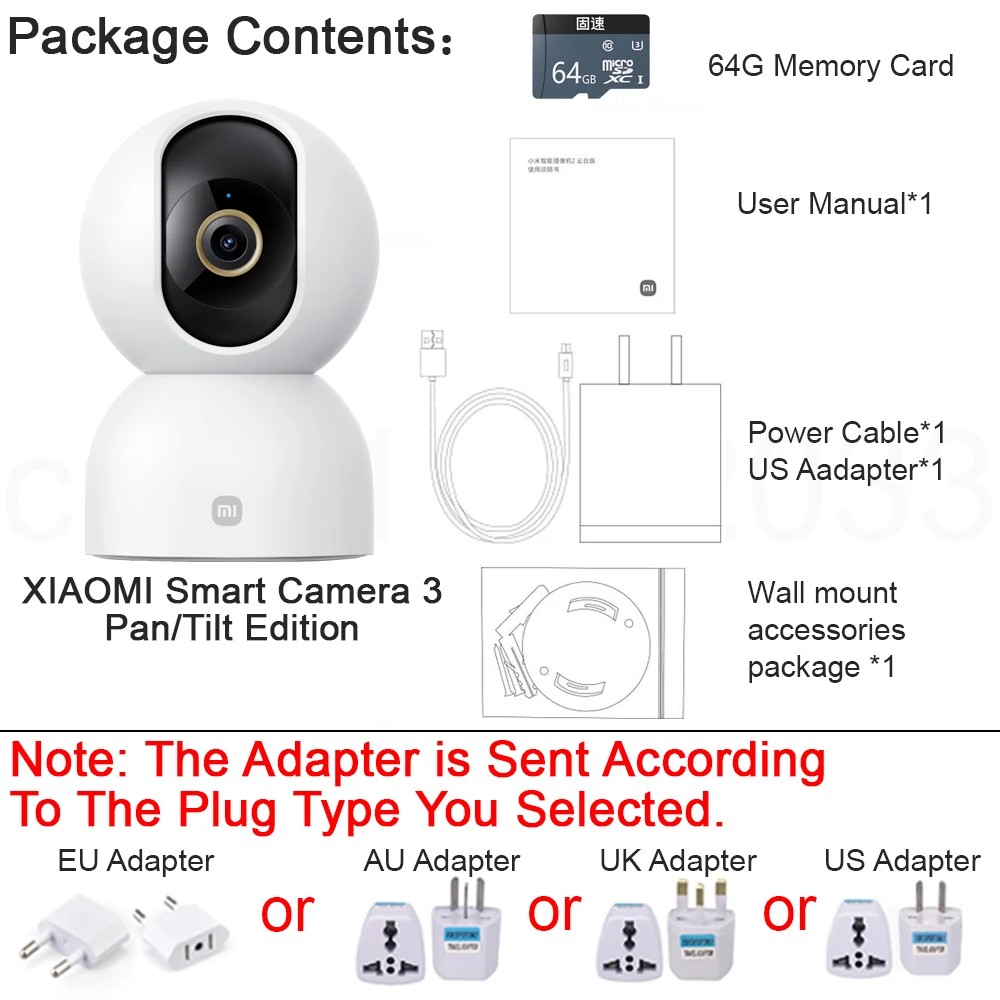 Camera 64G Memory