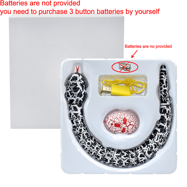 Animal Infrared Remote Control Electric Snake Egg Rattlesnake Kids Children Toys Trick Terrify Mischief Toys Snake Model DDJ