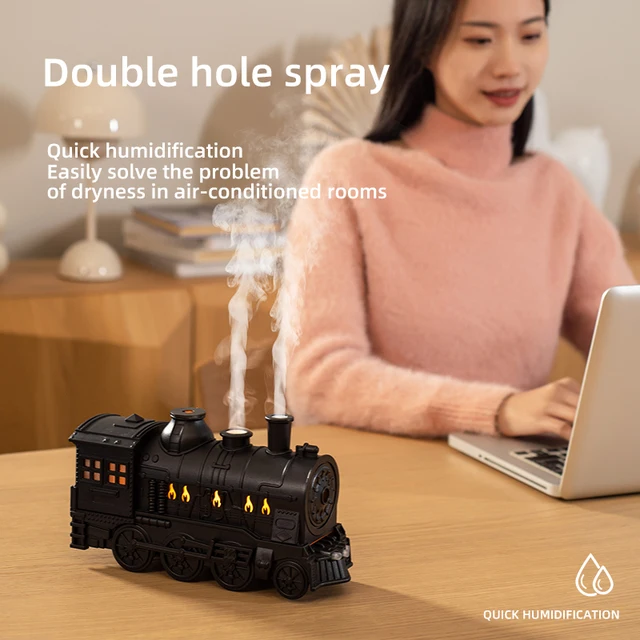 Aroma Diffuser Train Design Essential Oil Humidifier for Children 3