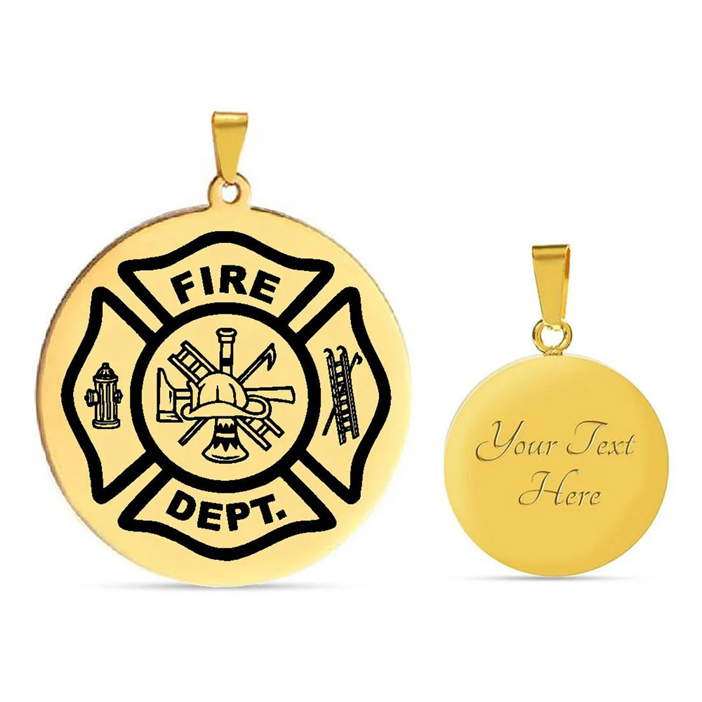 Buy Silver Firefighter Necklace Firefighters Cross Pendant Online in India  - Etsy