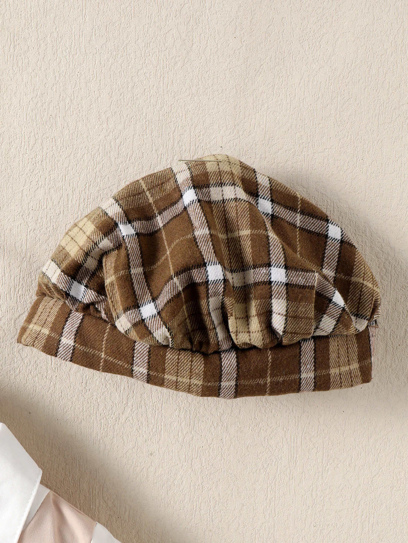 Toddler Baby Boy Summer 3PCS Suit Short Sleeve All-In-One Shirt & Waistcoat + Plaid Shorts + Beret Hat for 0-3Y Newborn Wearing 5
