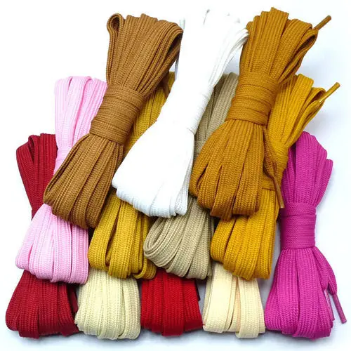 Polyester flat belt width 1.1cm, extended leather shoelaces, high top shoelaces, Martin boots shoelaces, white shoelaces
