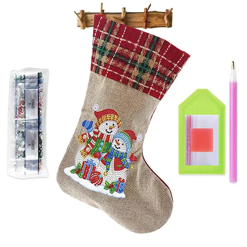 

DIY рождественские носки, милые Мультяшные рождественские чулки, украшения, многофункциональная женская сумка, эластичные маленькие рождественские