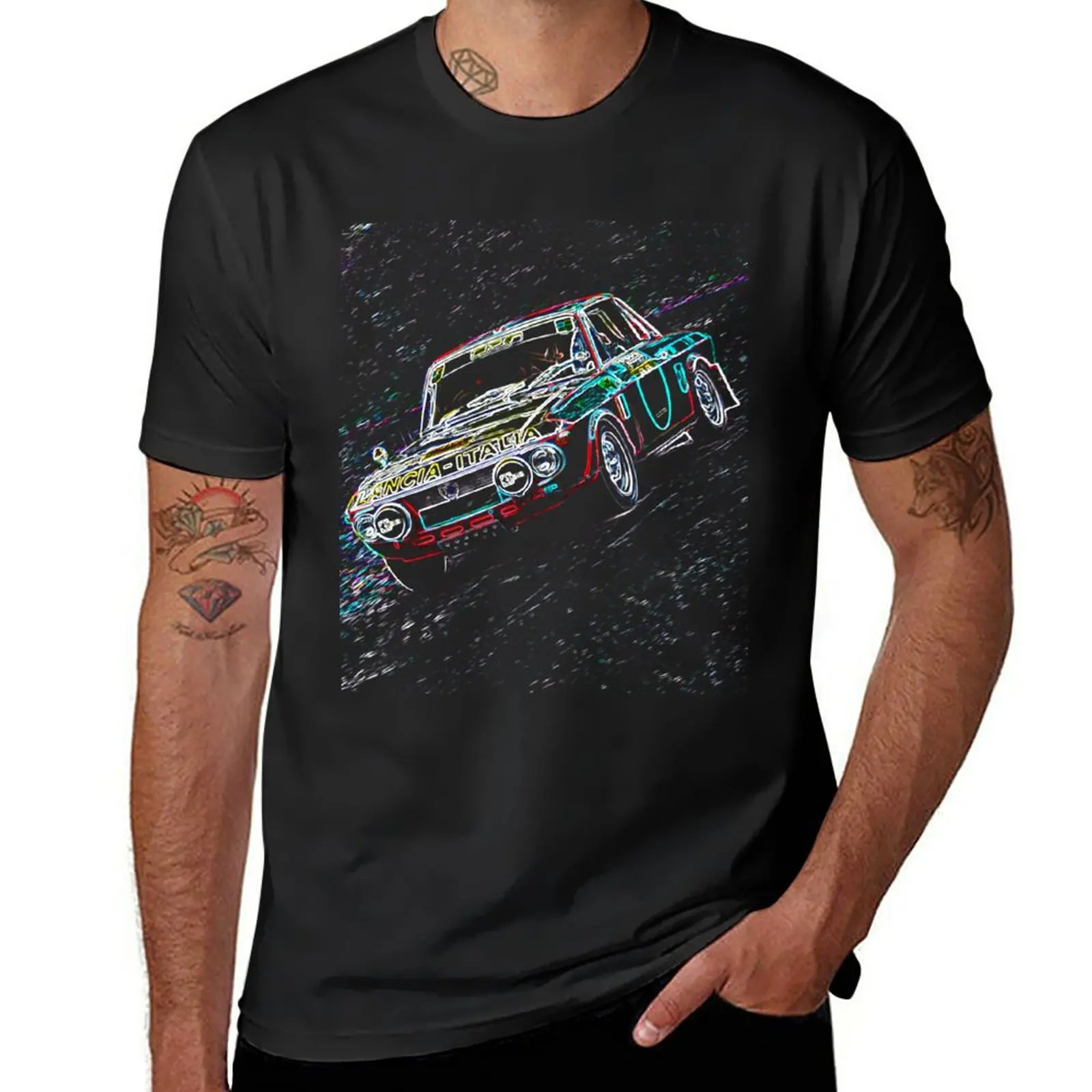 

New Lancia Fulvia T-Shirt anime clothes boys t shirts Tee shirt Men's clothing